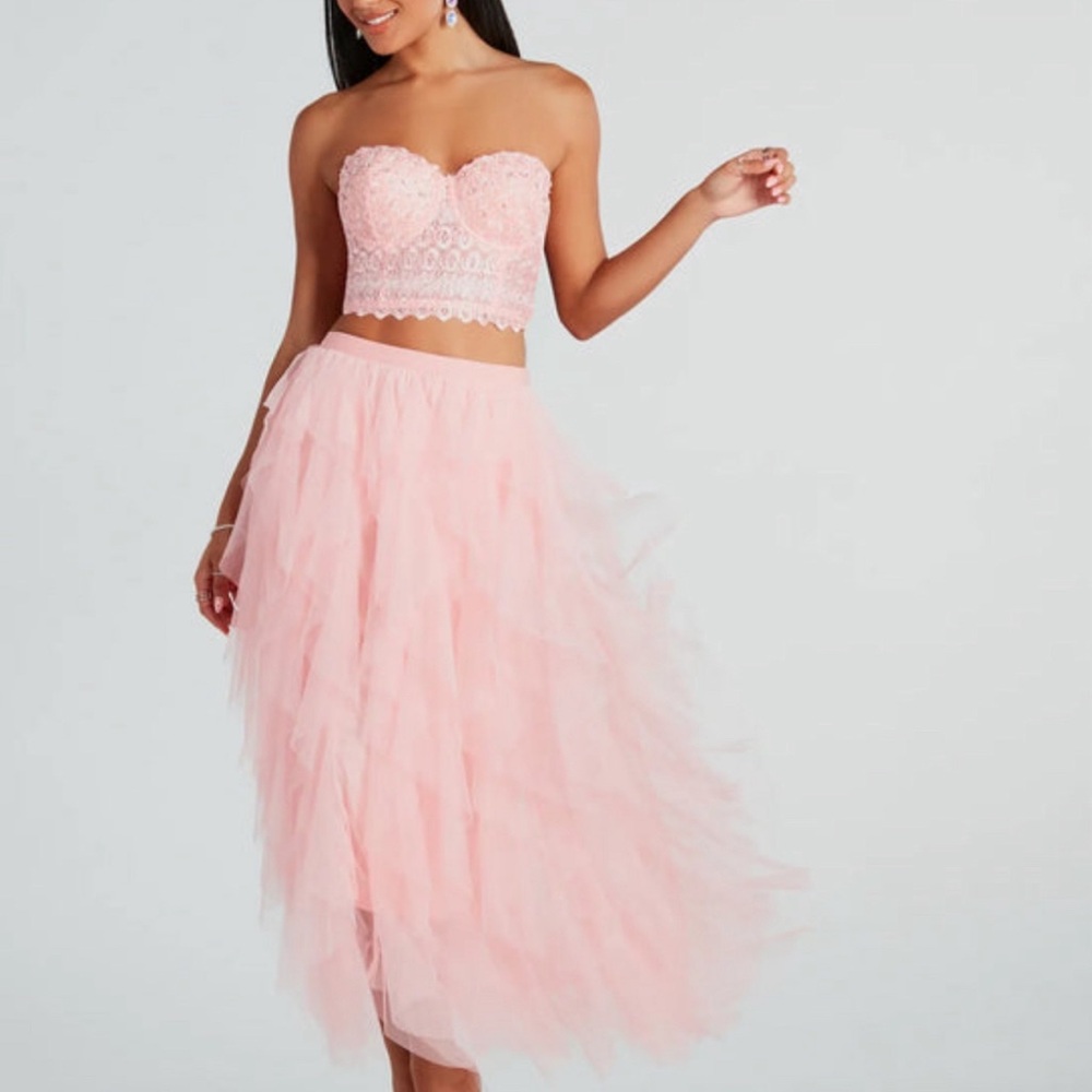 Windsor Pink Tulle Skirt Set